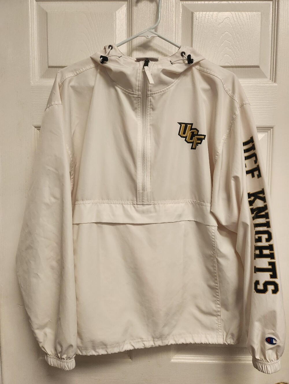 UCF Knights White Pullover Windbreaker Jacket